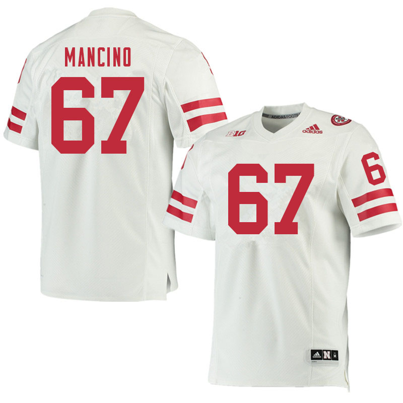 Men #67 Joey Mancino Nebraska Cornhuskers College Football Jerseys Sale-White - Click Image to Close